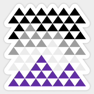 Ace Flag Triangles Sticker